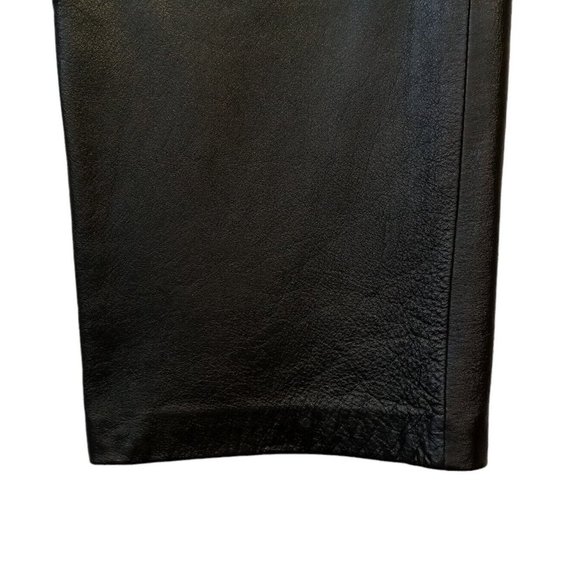 Copper Key Leather Pants  sz 5  Black  5 pocket  High Waist  Classic  Lined  EXC - Picture 4 of 12